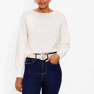Loft Quilted Sweatshirt